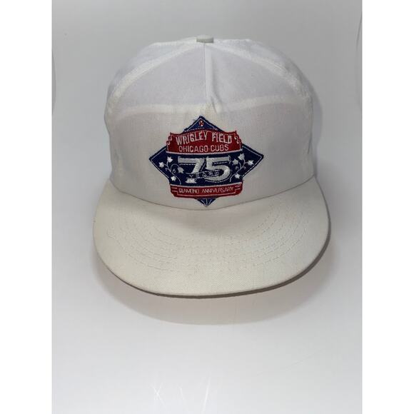 Vintage 1989 MLB Chicago Cubs Wrigley Field 75th Anniversary Hat - Picture 1 of 5